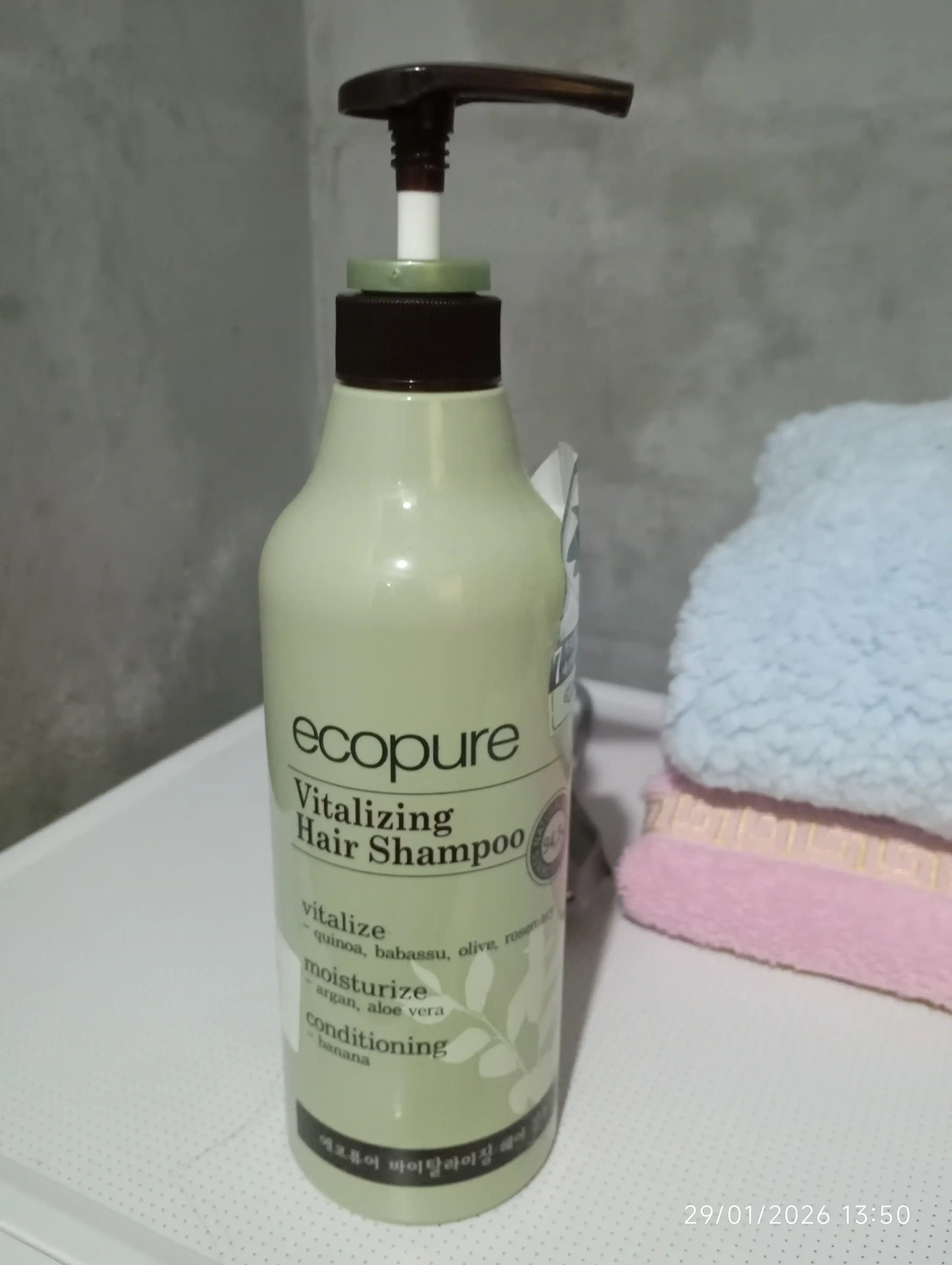 Barcha turdagi sochlar uchun Ecopure tiklovchi shampun, 700 ml