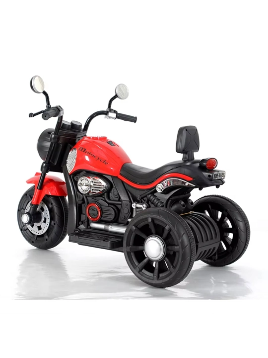 2–9 yoshli bolalar uchun mos keladigan, Bluetooth musiqaga ega elektr mototsikl