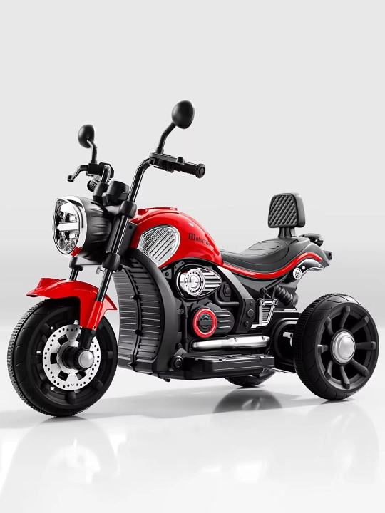 2–9 yoshli bolalar uchun mos keladigan, Bluetooth musiqaga ega elektr mototsikl