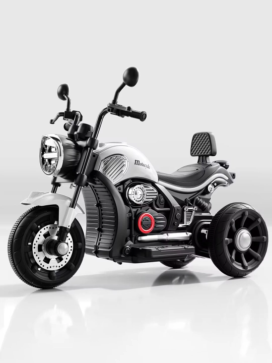 2–9 yoshli bolalar uchun mos keladigan, Bluetooth musiqaga ega elektr mototsikl