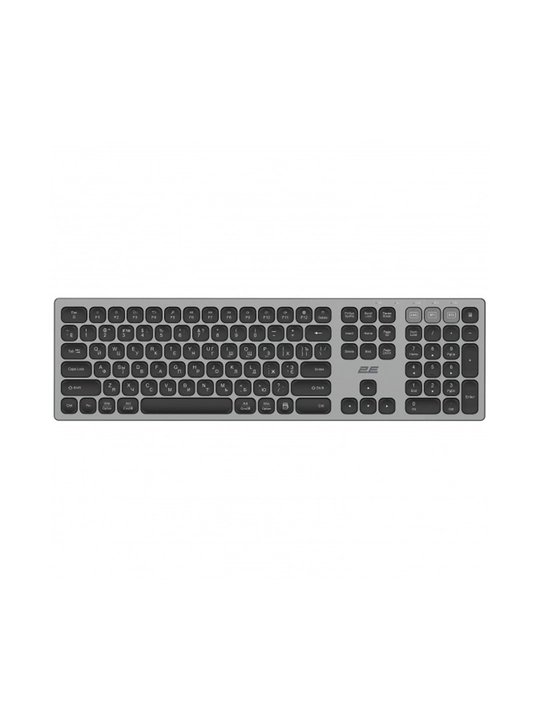 2E KS270 105 klavishli simsiz klaviatura, WL, BT, 2E-KS270WBGR