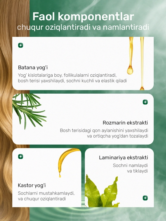 Keratin Queen шампунь для стимуляции роста волос с маслом батана, 750 мл
