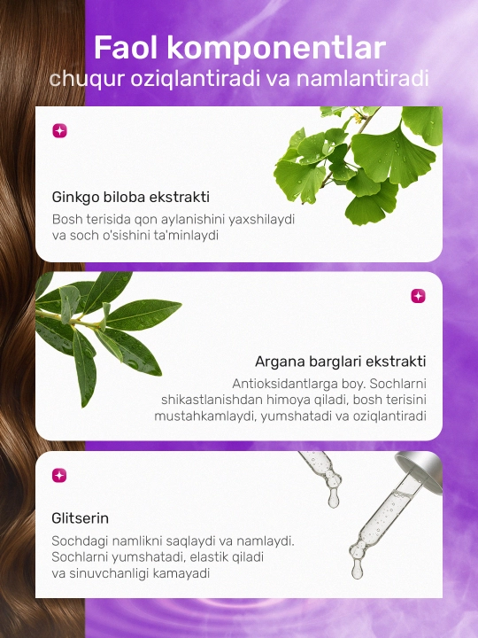 Keratin Queen soch to‘kilishiga qarshi shampun, mustahkamlovchi va oziqlantiruvchi 750 ml