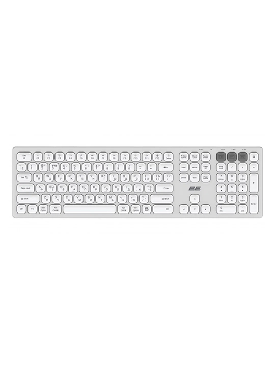2E KS270 105 klavishli simsiz klaviatura, WL, BT, 2E-KS270WBGR