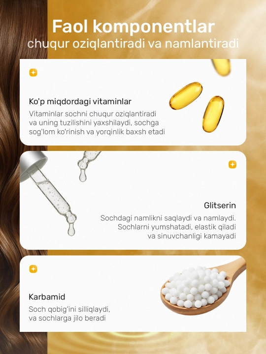 Keratin Queen кондиционер для питания и восстановления, с витаминами и глицерином, 750 мл