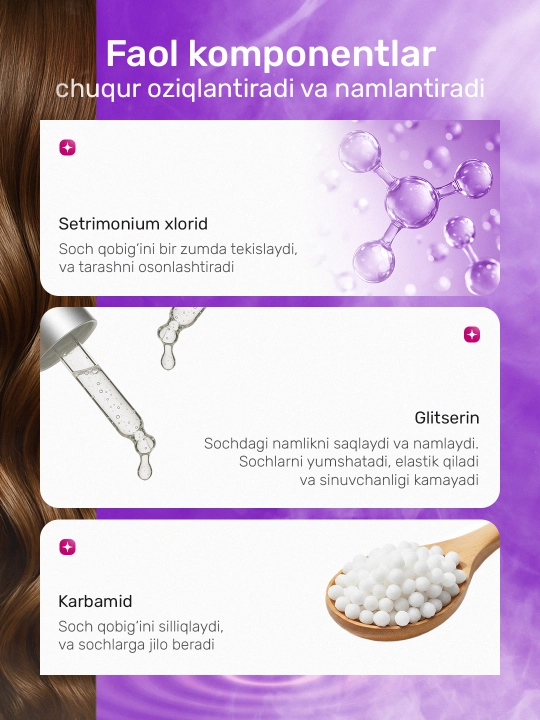 Keratin Queen кондиционер против выпадения волос, укрепление и питание, 750 мл