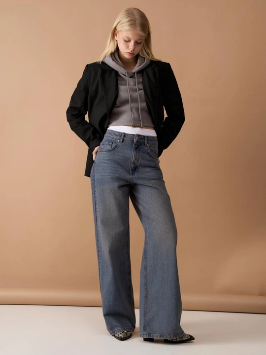 Джинсы Wide Leg Light Blue Denim