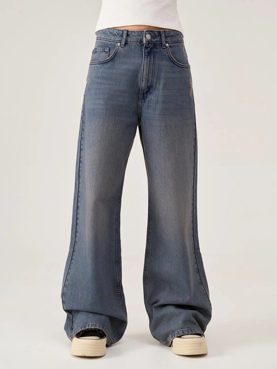 Джинсы Wide Leg Light Blue Denim