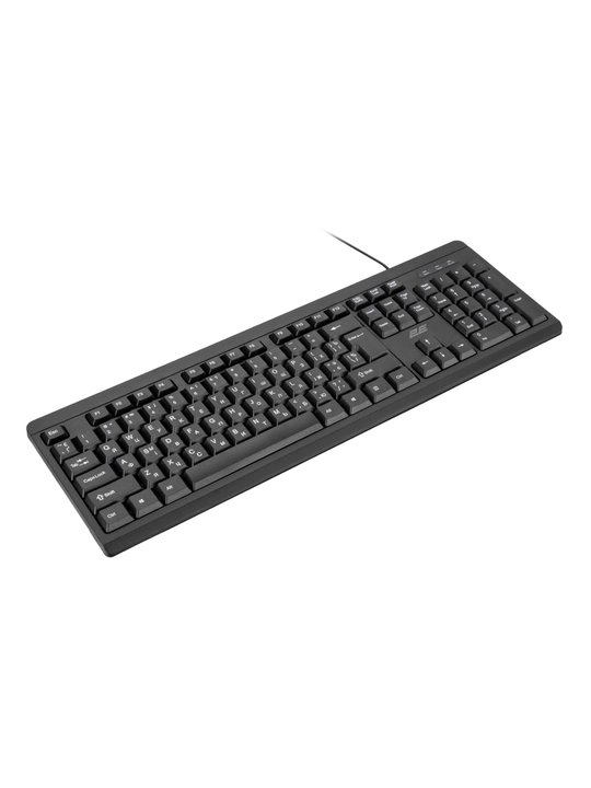 2E KS101,KS108 USB Black 104/107 simli membranali klaviatura, qora