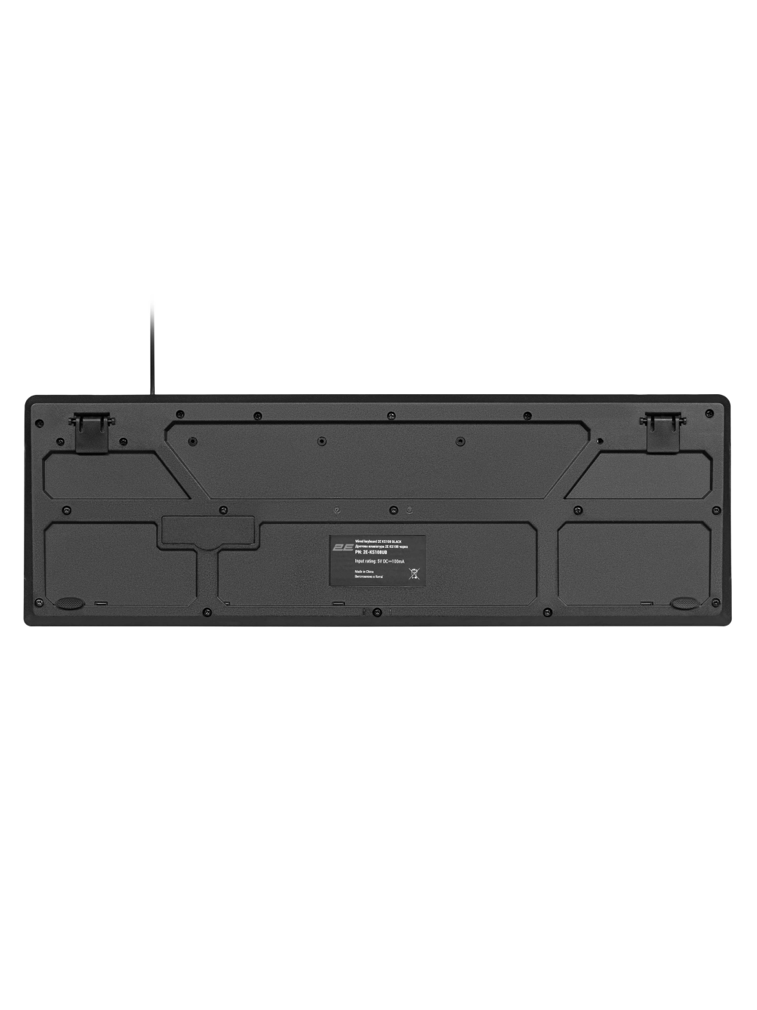 2E KS101,KS108 USB Black 104/107 simli membranali klaviatura, qora