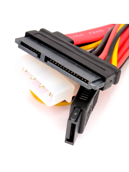 Кабель SATA Molex 7+15pin для подключения HDD/SSD к ПК