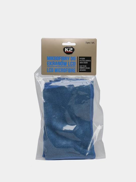 Микрофибра для зеркал, мониторов и поверхностей Блэк Пиано K2 LCD MICROFIBRE 15Х15, 5шт