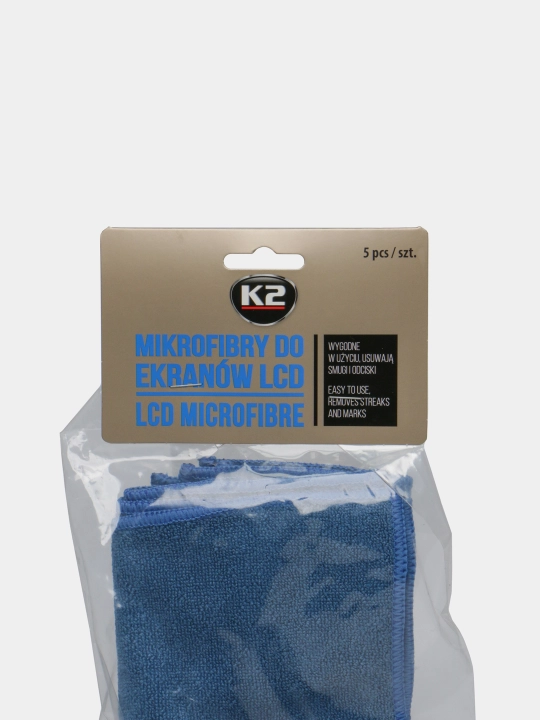 Микрофибра для зеркал, мониторов и поверхностей Блэк Пиано K2 LCD MICROFIBRE 15Х15, 5шт