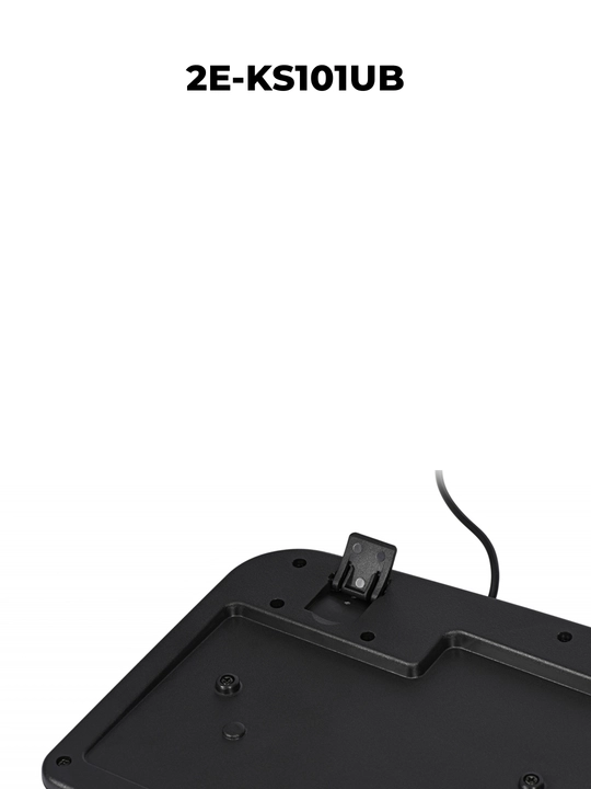 2E KS101,KS108 USB Black 104/107 simli membranali klaviatura, qora