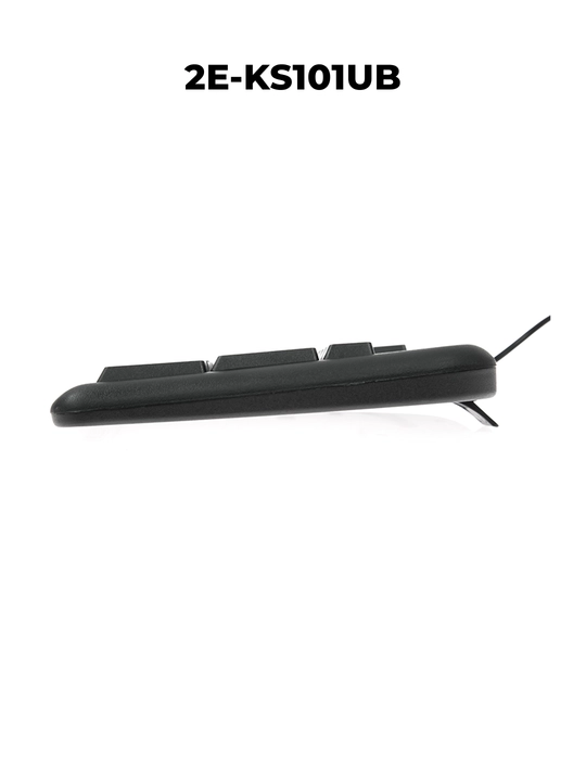 2E KS101,KS108 USB Black 104/107 simli membranali klaviatura, qora