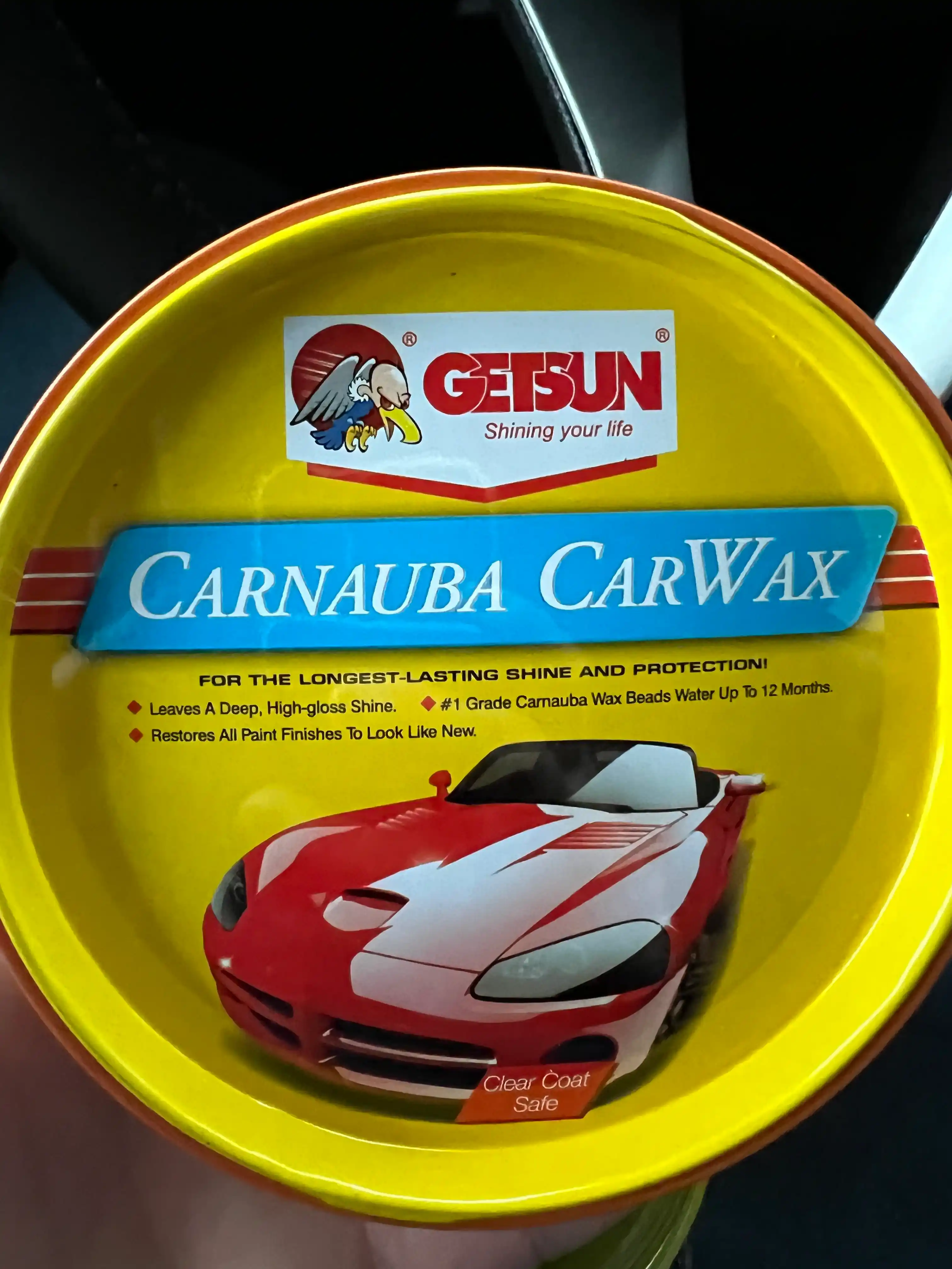 Полироль для кузова авто, c воском карнаубы GETSUN