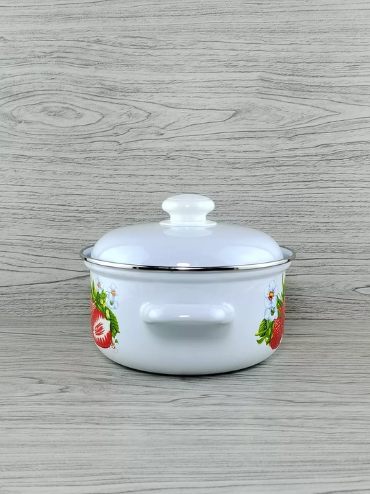 Кастрюли эмалированные с крышкой, кастрюли для кухни, кастрюли с крышкой