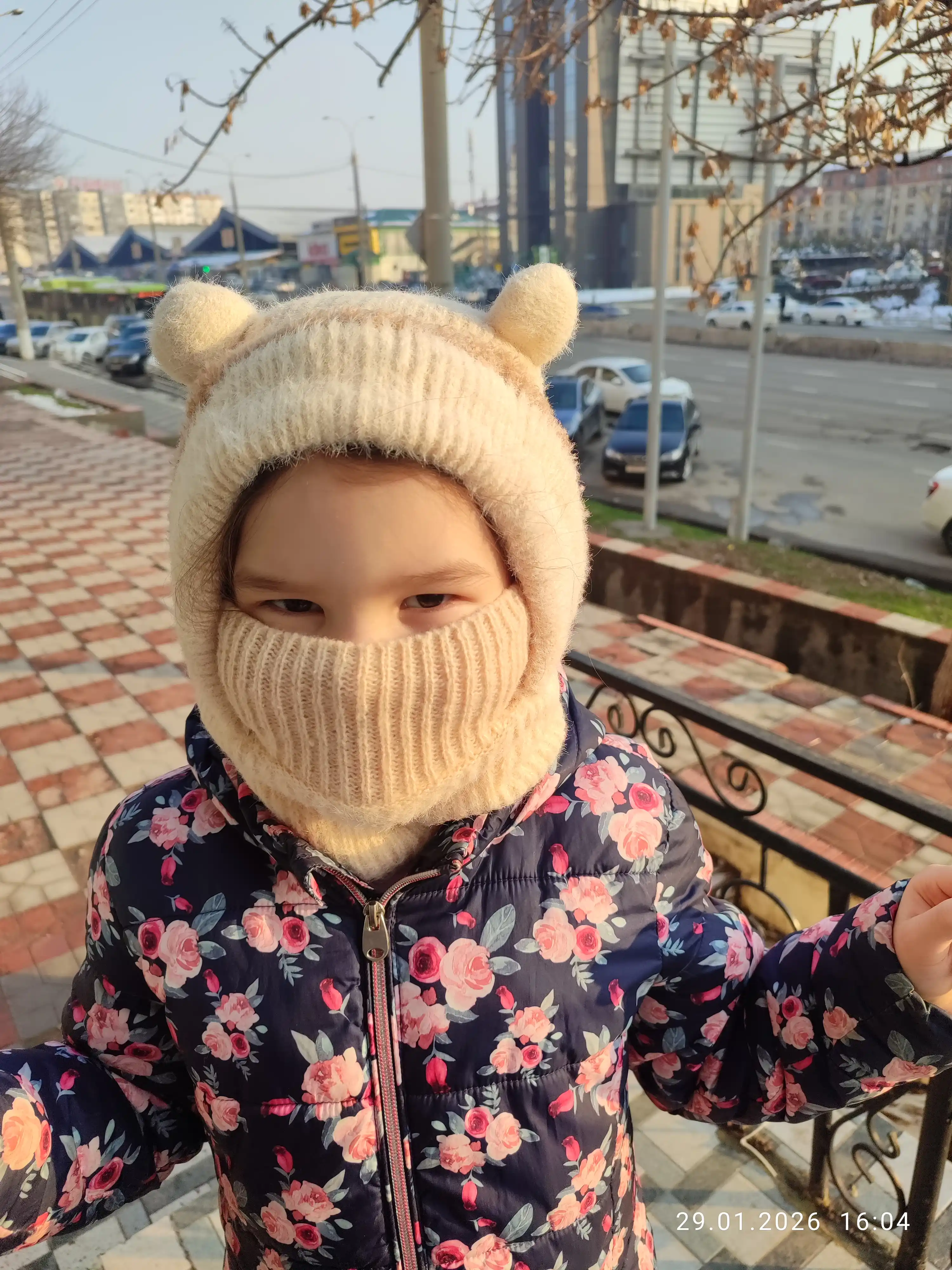 Шапка, шапка для девочек, шапка шарф, комплект шапка и шарф, 6–12 лет