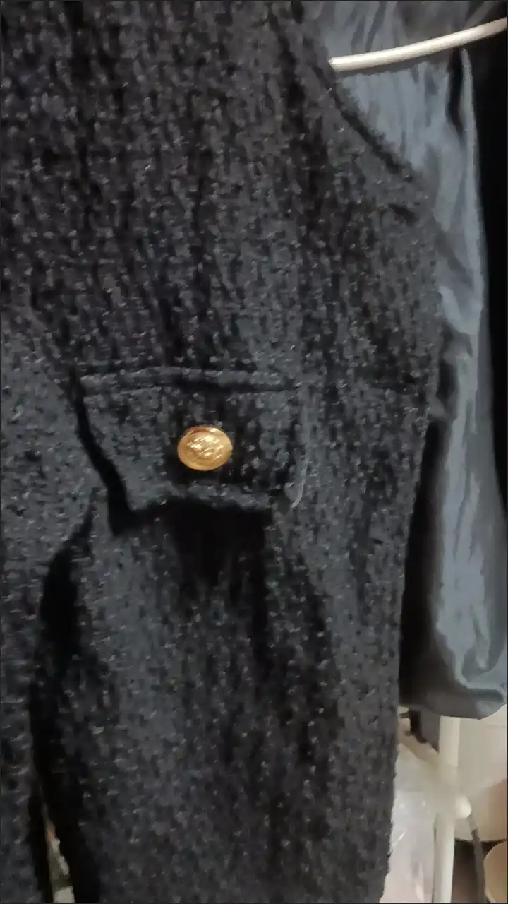 Ayollar tvit mini-jaket, uzun yeng klassik uslub  kuz, bahor uchun klassik kostyum