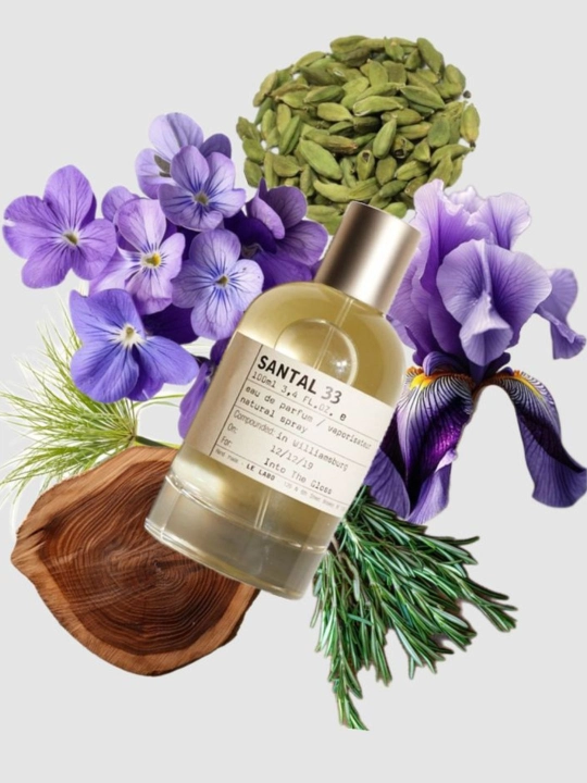 Santal 33 parfyumlangan suvi, erkaklar uchun, yog‘och, charm, sharqona ziravor - 