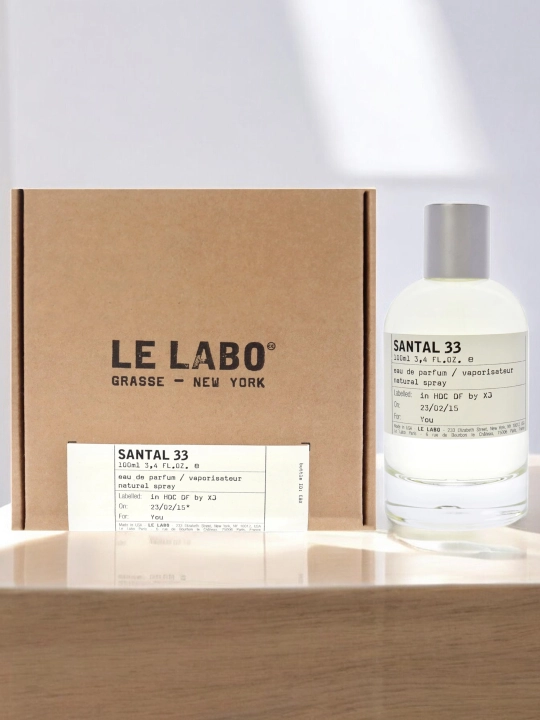 Santal 33 parfyumlangan suvi, erkaklar uchun, yog‘och, charm, sharqona ziravor