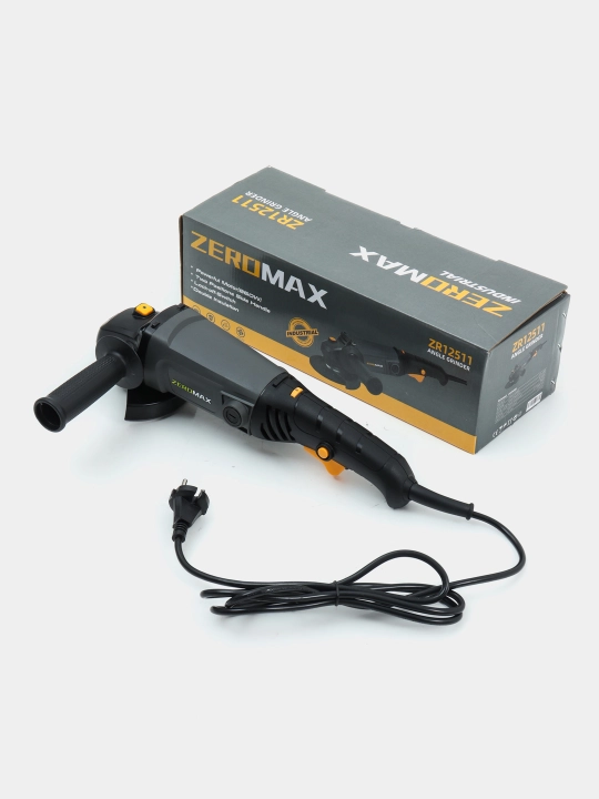 Болгарка Zeromax (12511), мощный двигатель, для дома и строительства - 