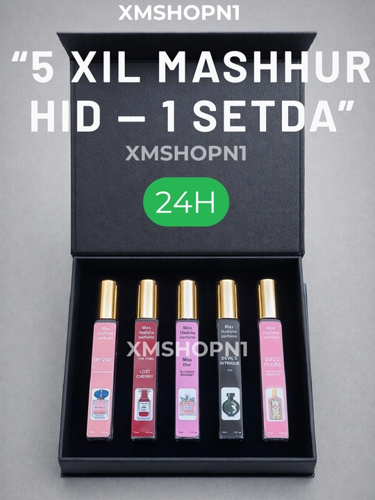 Erkaklar uchun sovg'a: 5 ta atir to'plami 1 — Ganymede, Black Afgano, Creed, hajmi 10 ml - 