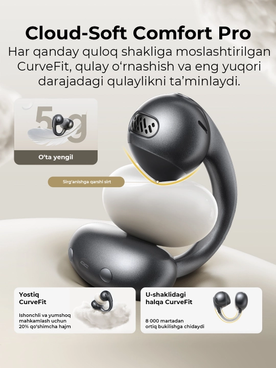 Simsiz quloqchinlar Baseus Bowie MC1 Pro Open-Ear TWS Earbuds
