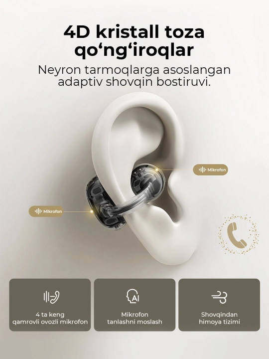 Simsiz quloqchinlar Baseus Bowie MC1 Pro Open-Ear TWS Earbuds