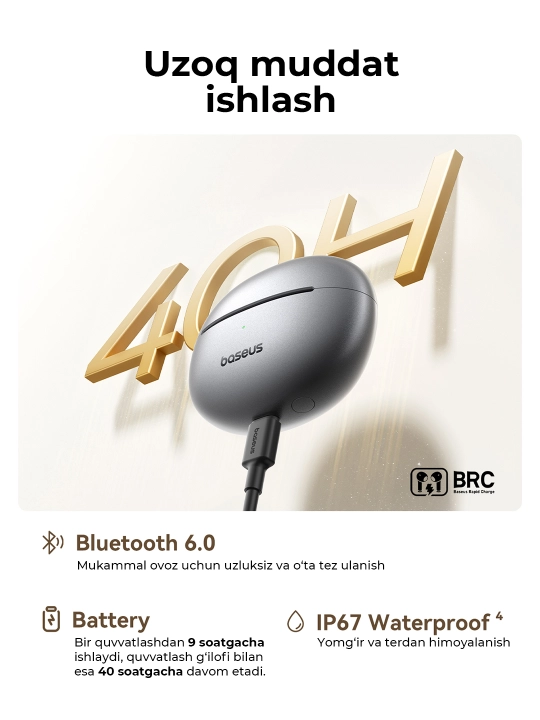 Simsiz quloqchinlar Baseus Bowie MC1 Pro Open-Ear TWS Earbuds