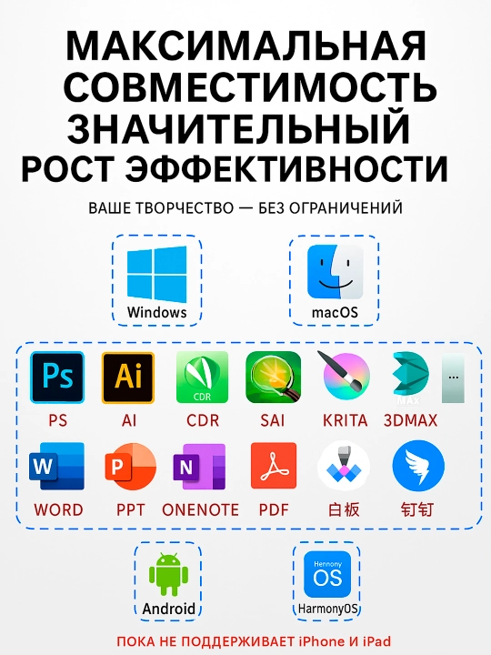 Vinsa’dan chizish, dizayn va onlayn darslar uchun grafik planshetlar