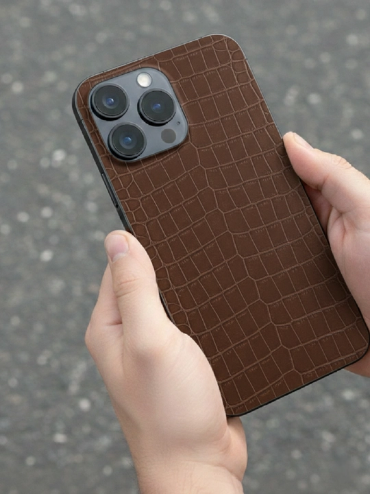 IPhone 11 - 17 uchun himoya broneplonkasi: "Krokodil" kolleksiyasi