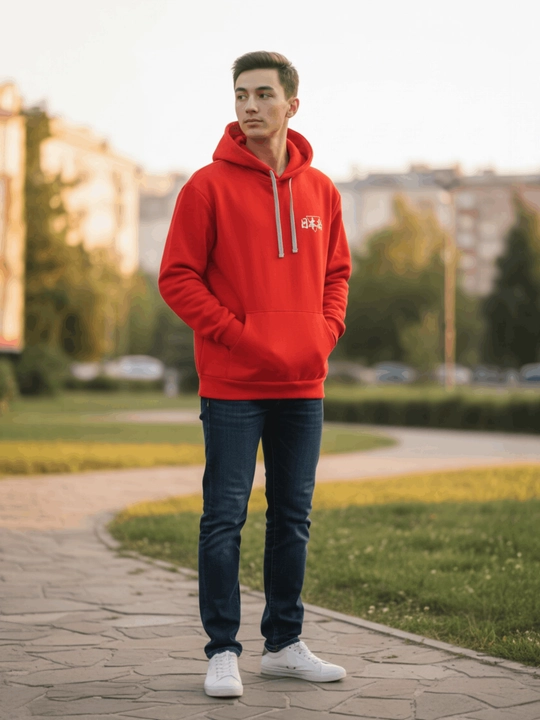 Erkak va ayol tolstovkasi, uniseks xudi, bosma naqshli, "Len’s Urban" 3x ip nachos