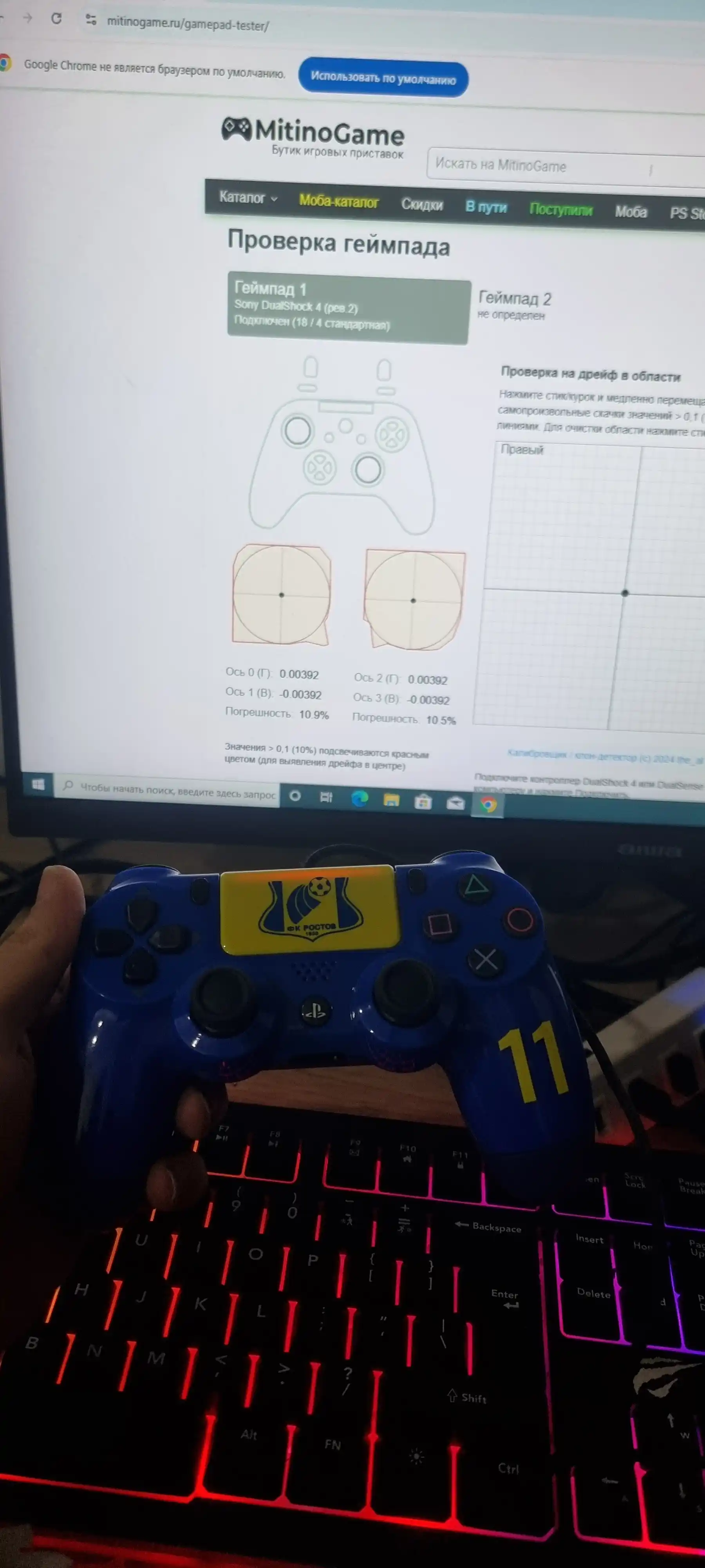 Геймпад DualShock 4 для PlayStation 4 | Беспроводной контроллер, Bluetooth, виброотклик