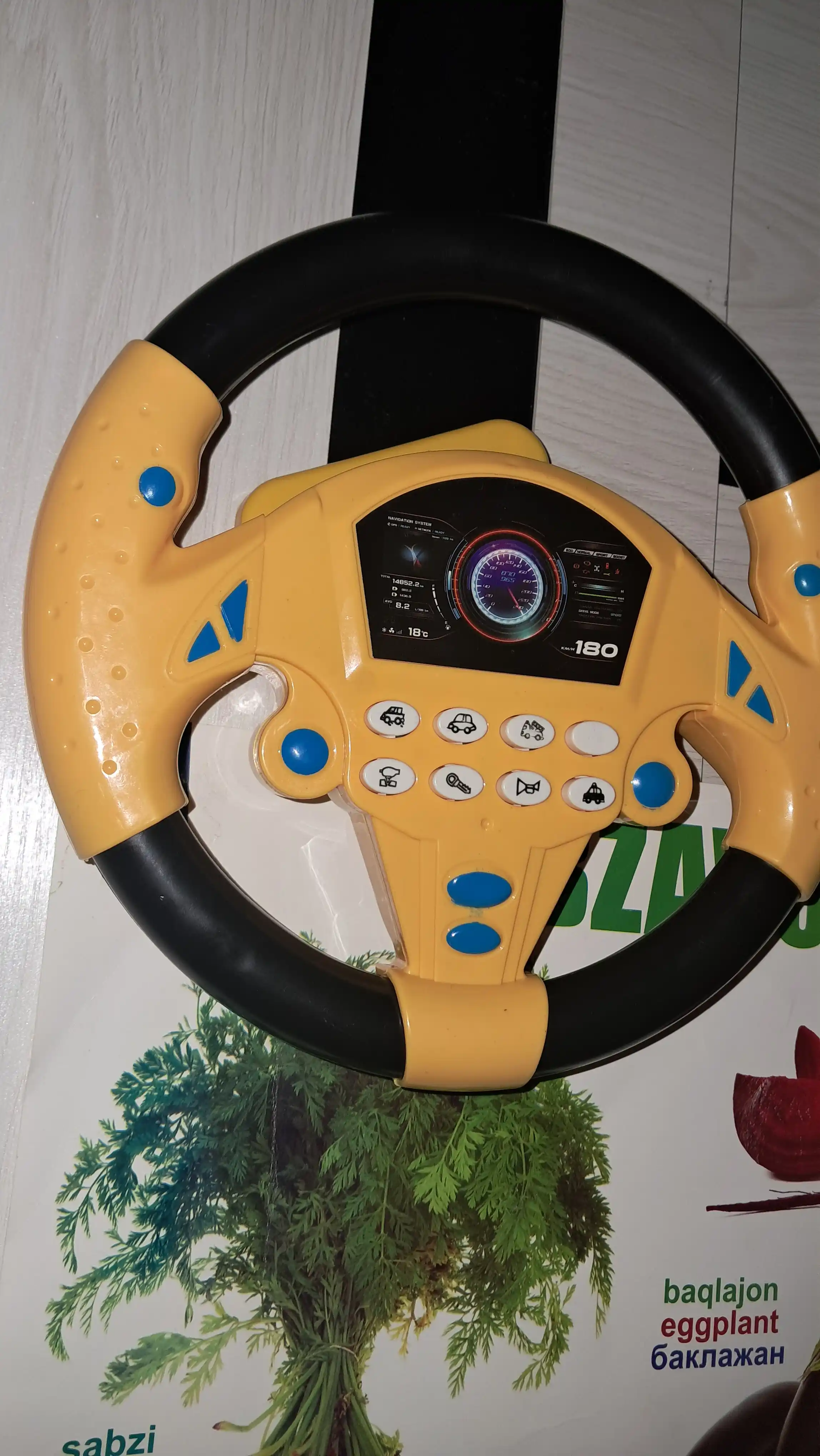Интерактивный руль для детей Funny Toys