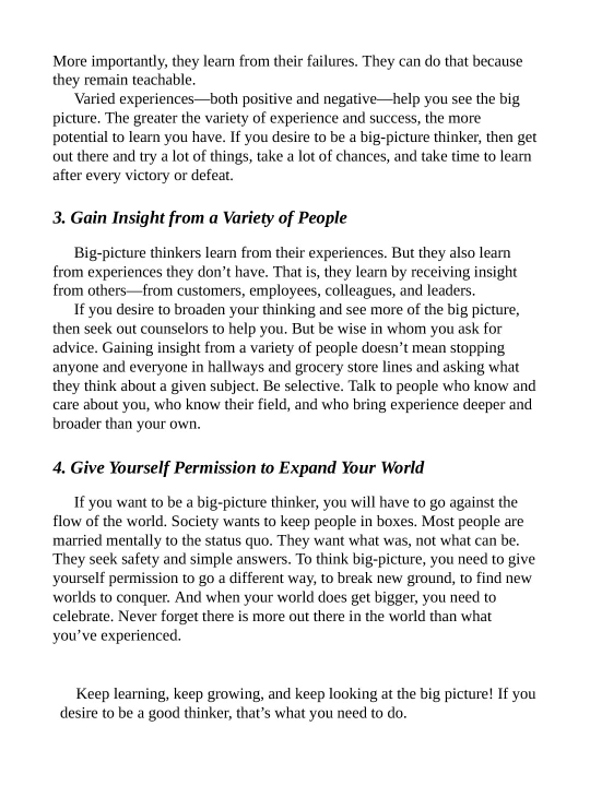How Successful People Think