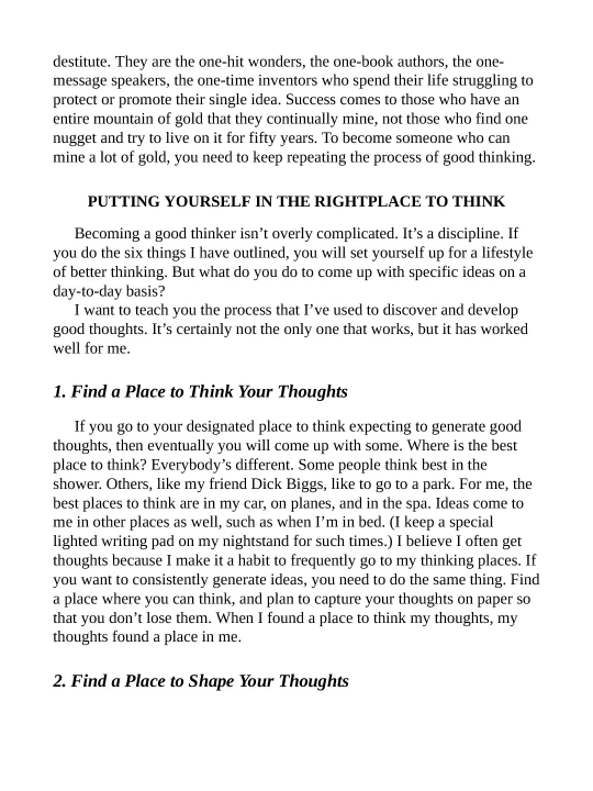 How Successful People Think