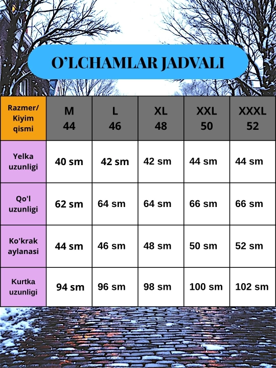 Ayollar uchun uzun kurtka, xolofayber, kapyushonli, mo‘ynali, yo‘l-yo‘l, Xitoy, qishki