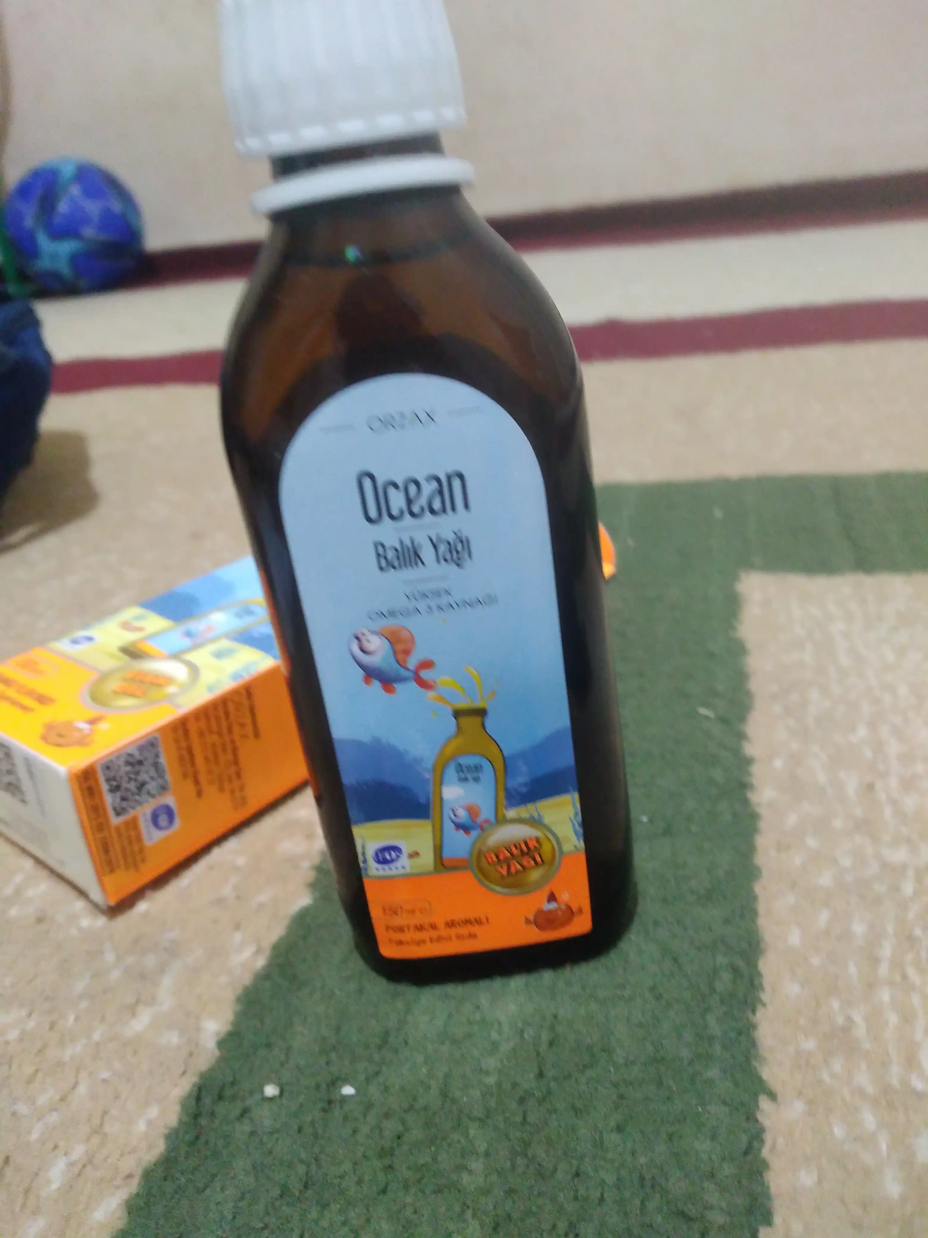 ORZAX Oсean Fish Oil Baliq yog'i siropi Omega 3, 150 ml