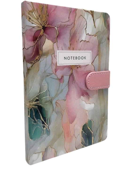 Bloknot kreativ va gulli, 13 x 19 sm, qizlar uchun chiroyli planner, 110b, marmar blaknot
