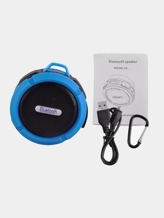 Портативная акустика Bluetooth 5,0 колонка 5W на присоске с карабином