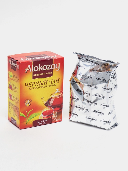 Чай ALOKOZAY: Черный (Листовой, Гранулированный) и Зеленый (100г, 250г, 500г)