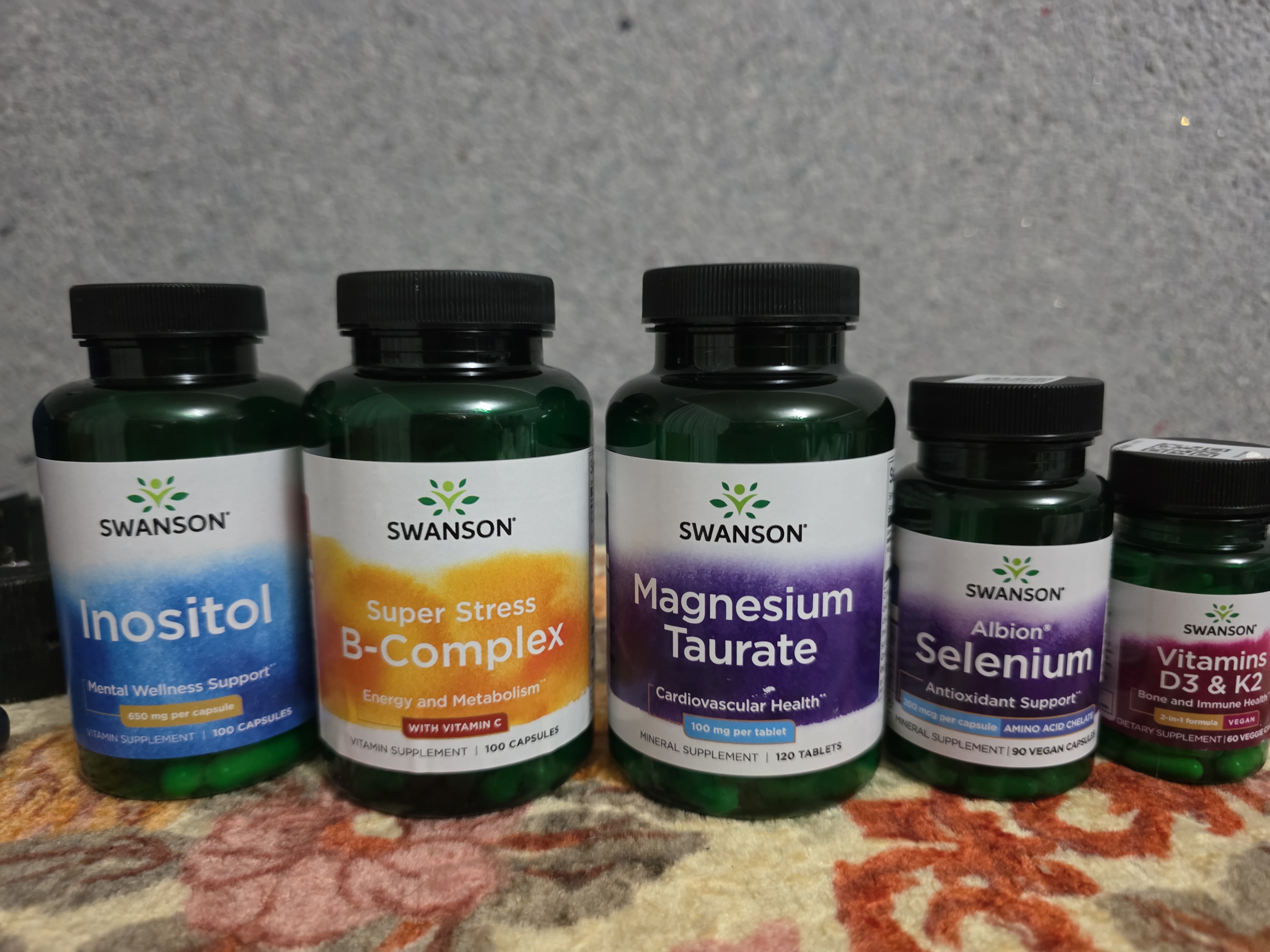 Swanson, Vitamin D3 va K2, 60 kapsula