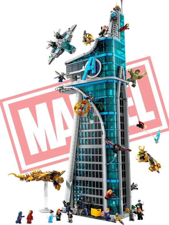 Лего конструктор, Башня Мстителей, коллекционный набор Marvel с 31 фигуркой - 