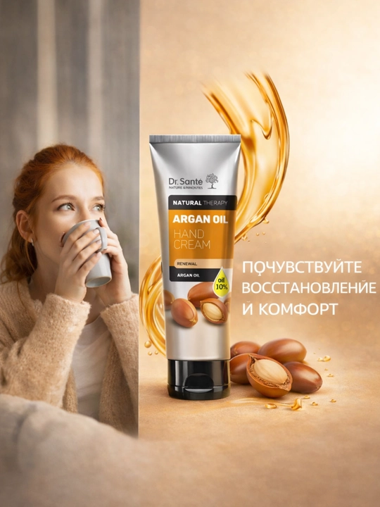 Крем для рук, увлажняющий, питательный, Dr.Sante