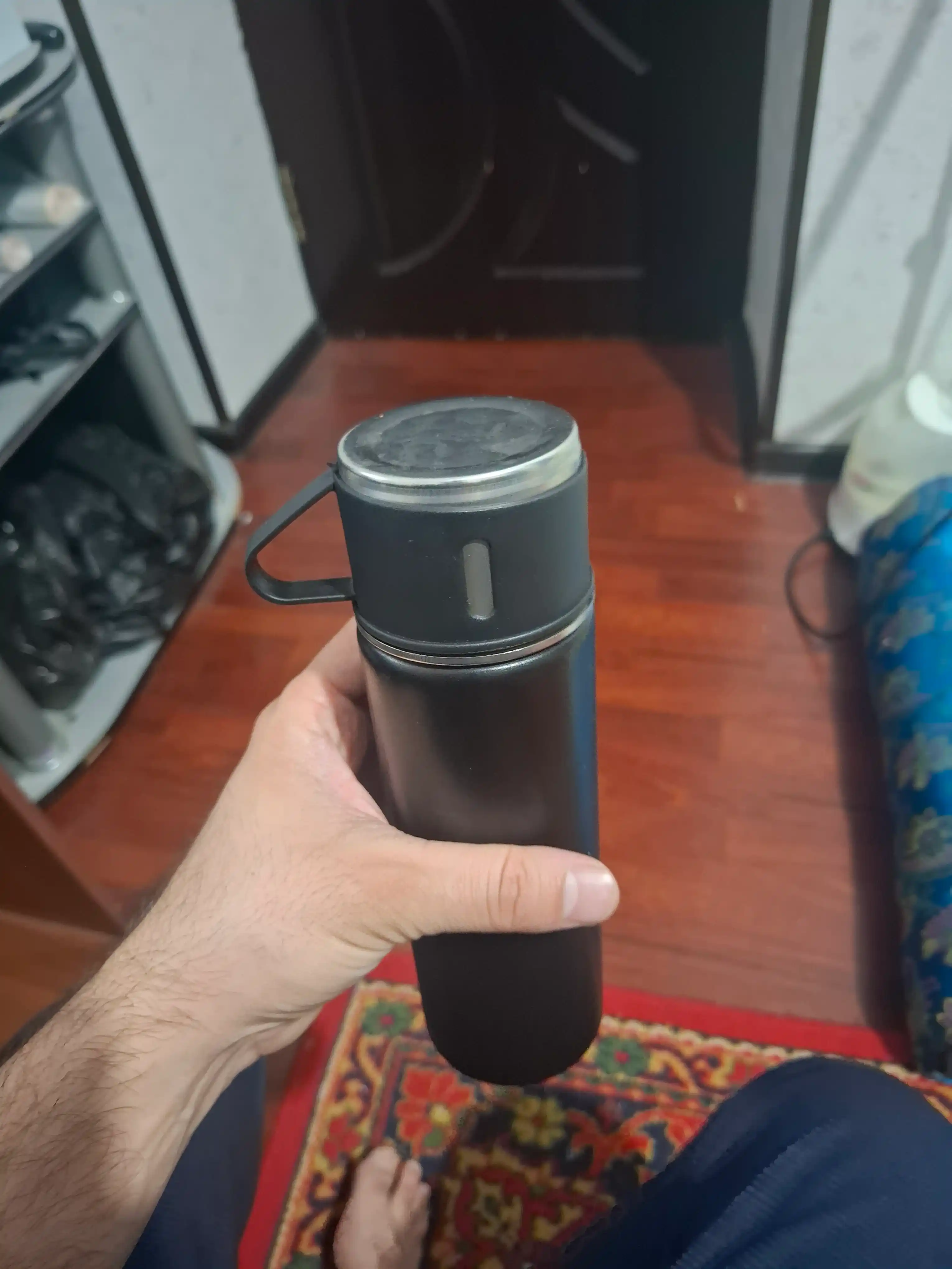 Termos - termokrujka, 3 ta stakanli sovg'alar to'plami, 500 ml