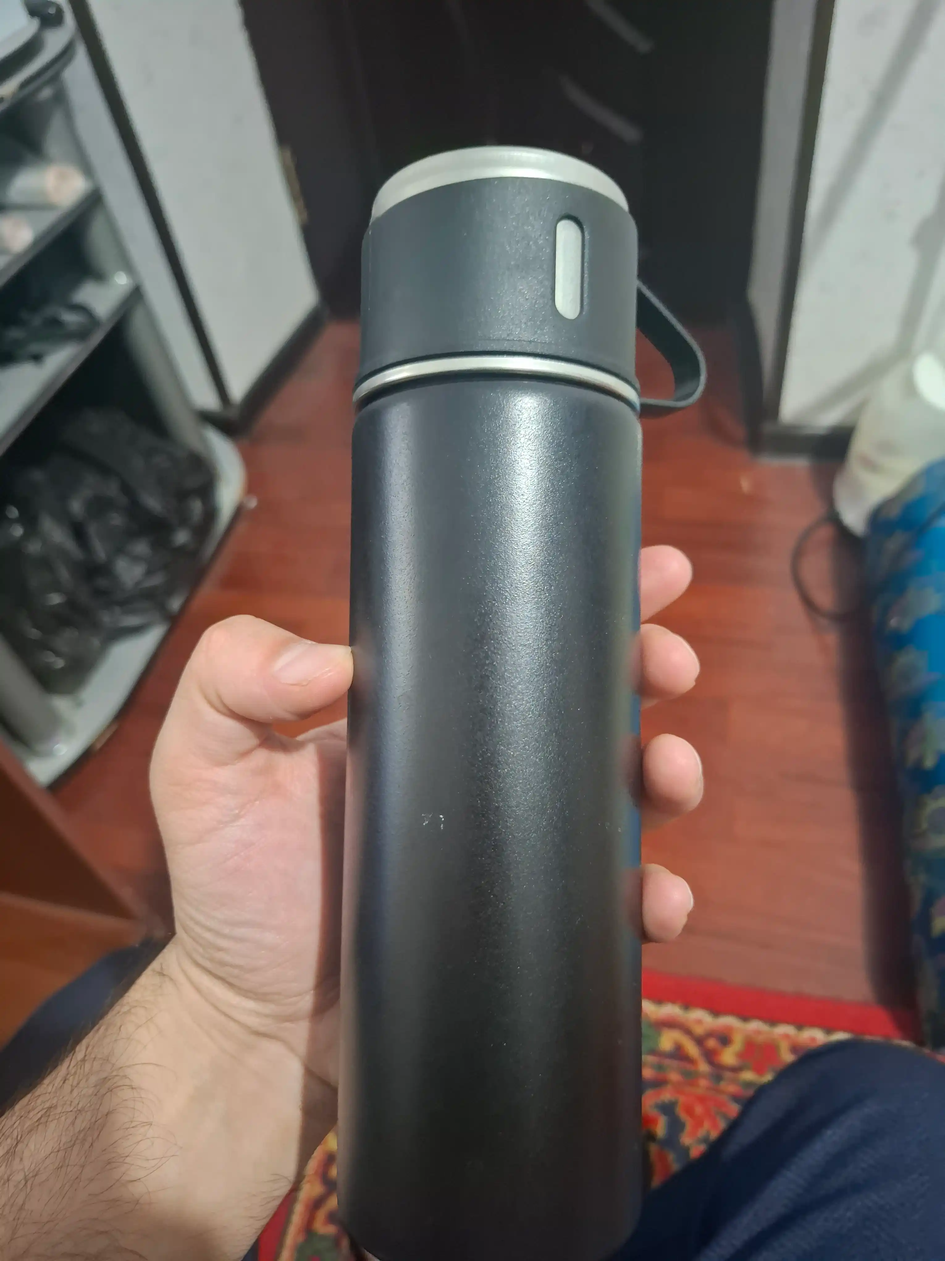Termos - termokrujka, 3 ta stakanli sovg'alar to'plami, 500 ml
