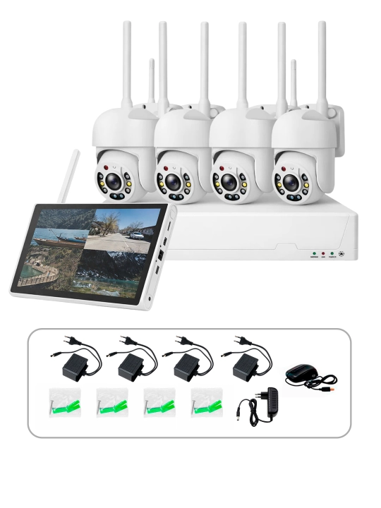 Комплект видеонаблюдения CCTV, 4 в 1