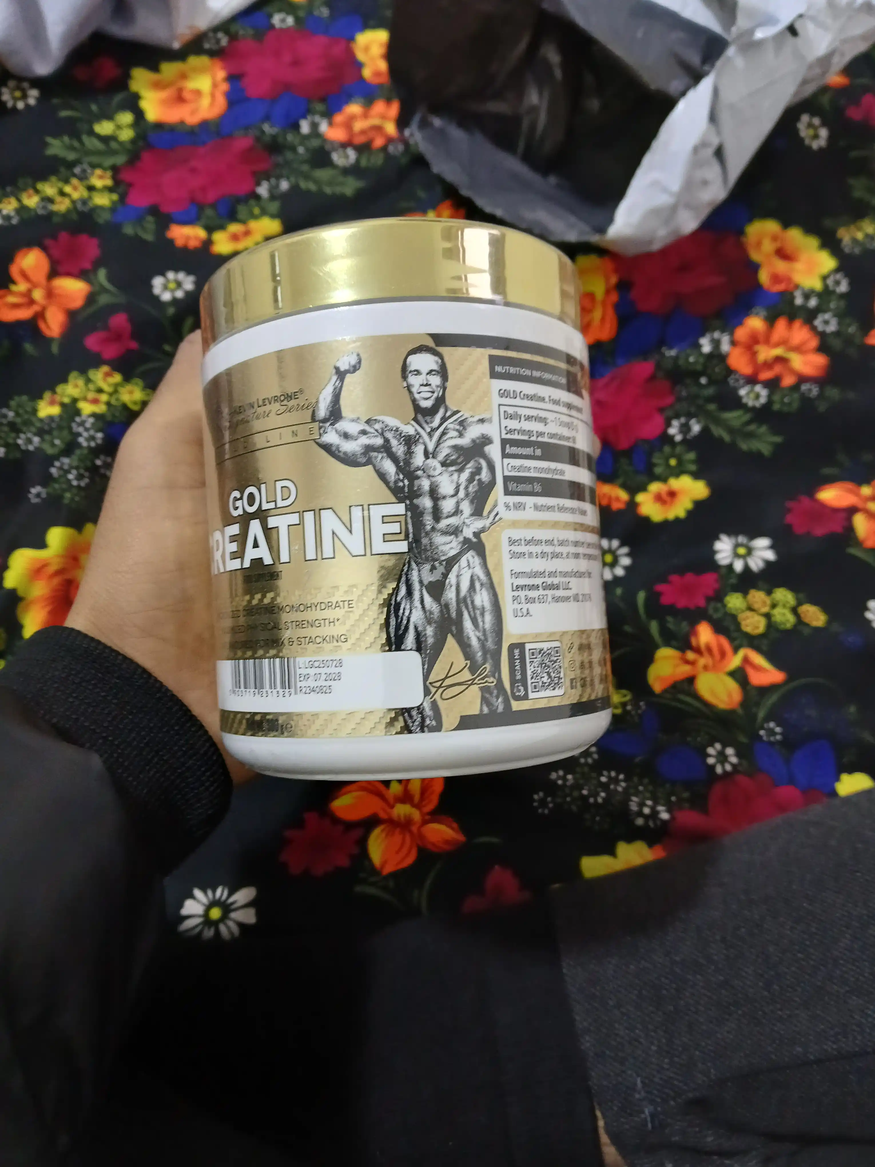 Kreatin monohidrat Kevin Levrone Oltin Kreatin + B6, ta'msiz, 300 g