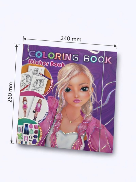 Раскраска с наклейками для девочек – Coloring Book, набор для творчества